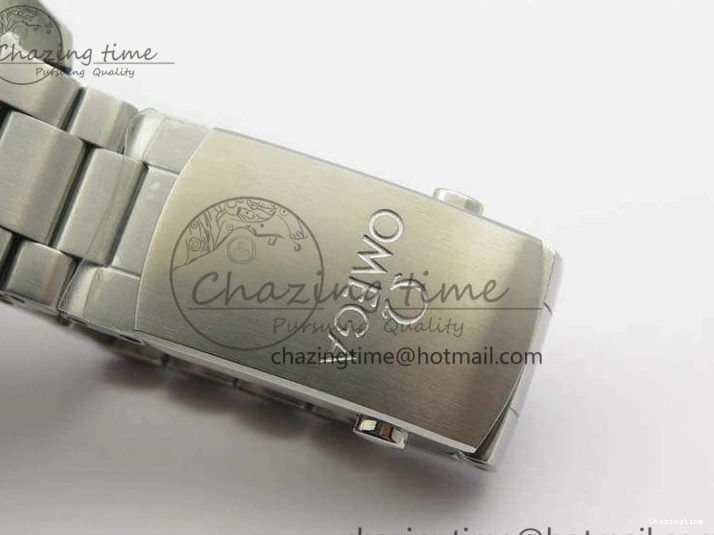 0103 Planet Ocean Master Chrono SS OM 1:1 Best Edition Black Dial On SS Bracelet A9900 V Fashionable 8113